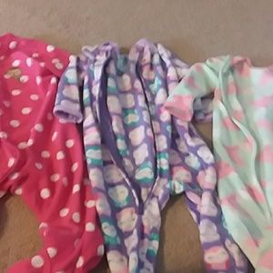 Bundle of 3 footsie pjs